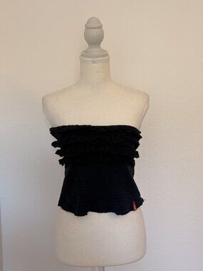 ✨ Miss Sixty Ruffled Eyelet Tube Top ✨Size Medium
